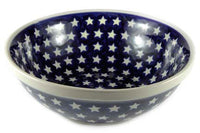 Stars Large Serving Bowl Polish Pottery