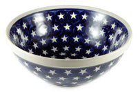 Stars Medium Serving Bowl Polish Pottery