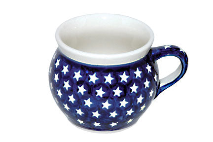 Stars Bell Shaped Mug Polish Pottery