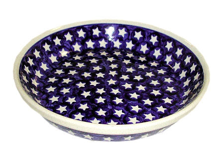 Stars Pie Plate Polish Pottery