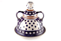 Stars & Stripes Cheese Lady Polish Pottery
