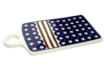 Stars & Stripes Cutting Board Polish Pottery