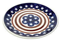Stars & Stripes Dessert Plate Polish Pottery