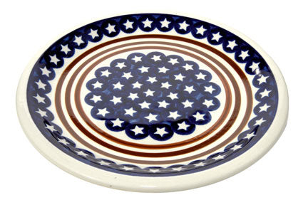 Stars & Stripes Dinner Plate Polish Pottery