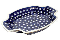 Stars & Stripes Large Serving Tray Polish Pottery