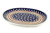 Stars & Stripes Large Serving Platter Polish Pottery