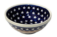 Stars & Stripes Small Serving Bowl Polish Pottery