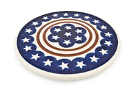 Stars & Stripes Trivet Polish Pottery