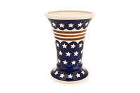 Stars & Stripes Small Vase Polish Pottery