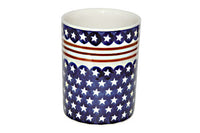 Stars & Stripes Utensil Jar Polish Pottery