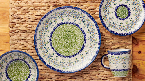 Summer Vine 16 Piece Dinner Set Polish Pottery
