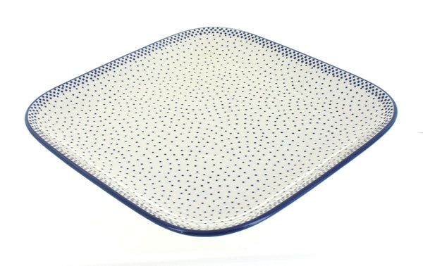Small Dots Large Square Plate