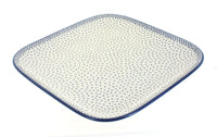 Polish Pottery Small Dots Large Square Plate