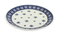 Polish Pottery Snow Flurry Dessert Plate