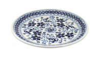 Polish Pottery Vintage Blue Daisy Dessert Plate