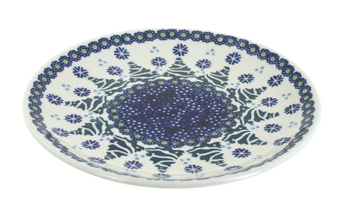Polish Pottery Festive Fir Dessert Plate