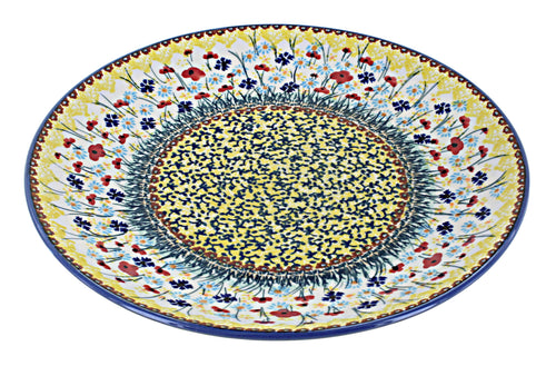 Polish Pottery Prairie Garden Dinner Plate