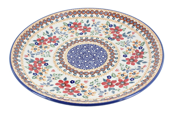 Red Daisy Dinner Plate