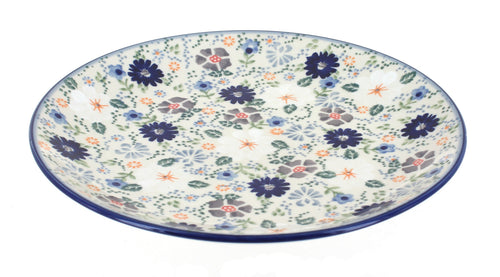 Polish Pottery Carnival Dinner Plate