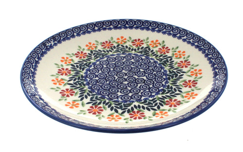 Polish Pottery Garden Bouquet Dinner Plate