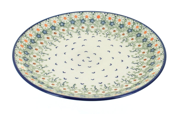 Green Daisy Dinner Plate