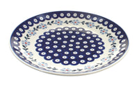 Polish Pottery Blue Violet Dinner Plate