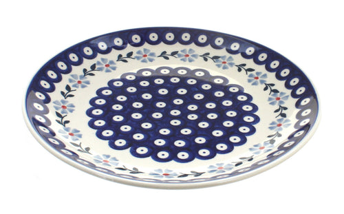 Polish Pottery Blue Violet Dinner Plate