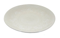 Polish Pottery White Lace Dinner Plate