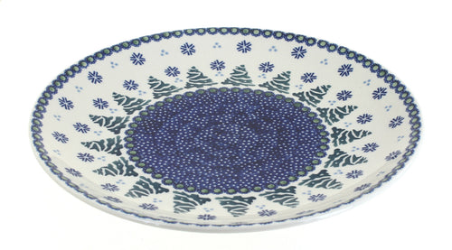 Polish Pottery Festive Fir Dinner Plate
