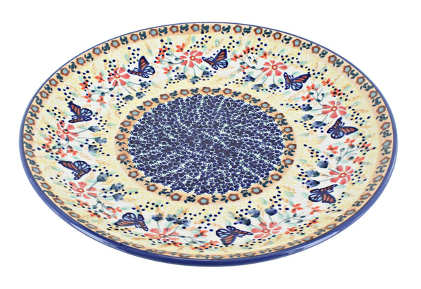 Blue Butterfly Dinner Plate