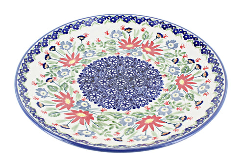 Polish Pottery Jungle Bouquet Dinner Plate