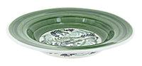 Polish Pottery Floating Fern Soup Plate