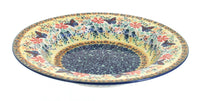 Polish Pottery Blue Butterfly Soup Plate