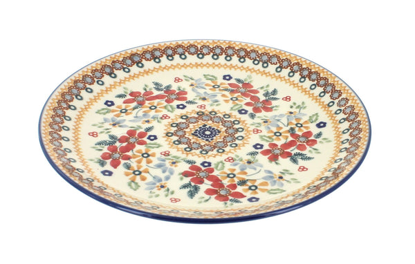 Red Daisy Lunch Plate
