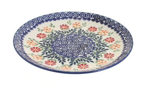 Polish Pottery Garden Bouquet Lunch Plate