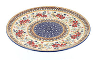 Polish Pottery Red Daisy Large Dinner Plate