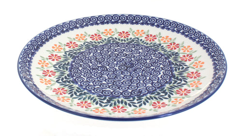 Polish Pottery Garden Bouquet Large Dinner Plate