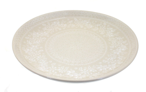 White Lace Large Dinner Plate