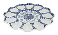 Polish Pottery Tulip Egg Plate