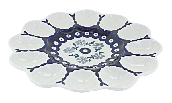 Blue Violet Egg Plate