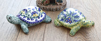 Hyacinth Turtle Figurine Polish Pottery