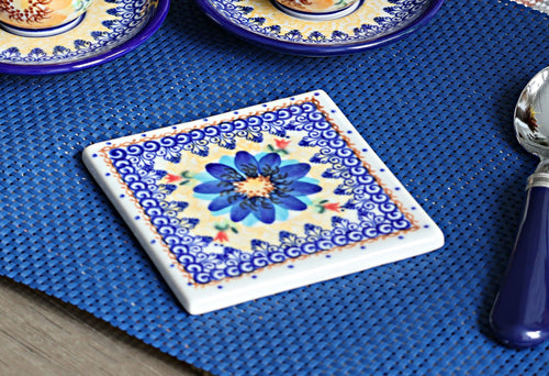Autumn Burst Tile Polish Pottery