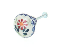 Polish Pottery Garden Bouquet Drawer Pull