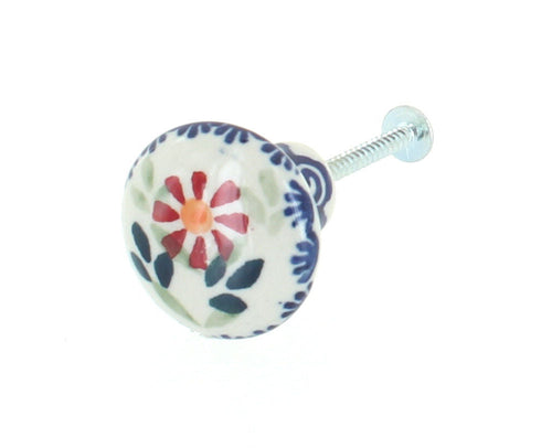 Polish Pottery Garden Bouquet Drawer Pull