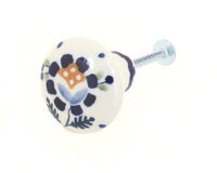Polish Pottery Sunflower Drawer Pull