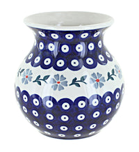 Polish Pottery Blue Violet Medium Vase