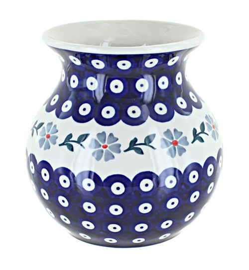 Polish Pottery Blue Violet Medium Vase