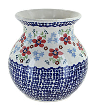 Polish Pottery Red Poppy Medium Vase