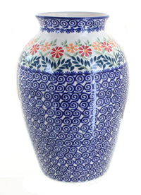 Polish Pottery Garden Bouquet Large Vase