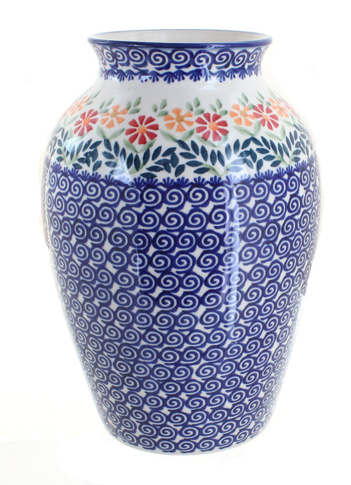 Polish Pottery Garden Bouquet Large Vase